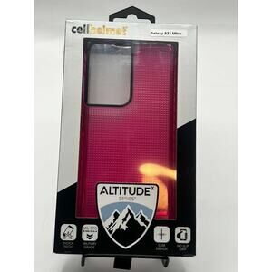 Cellhelmet Altitude X Case for Samsung Galaxy S21 Ultra Pink Clear Slim Design